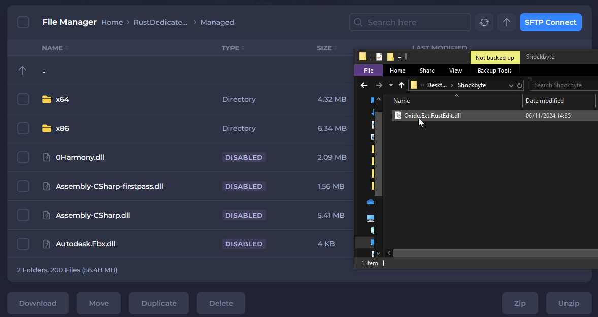 Uploading Oxide to your server