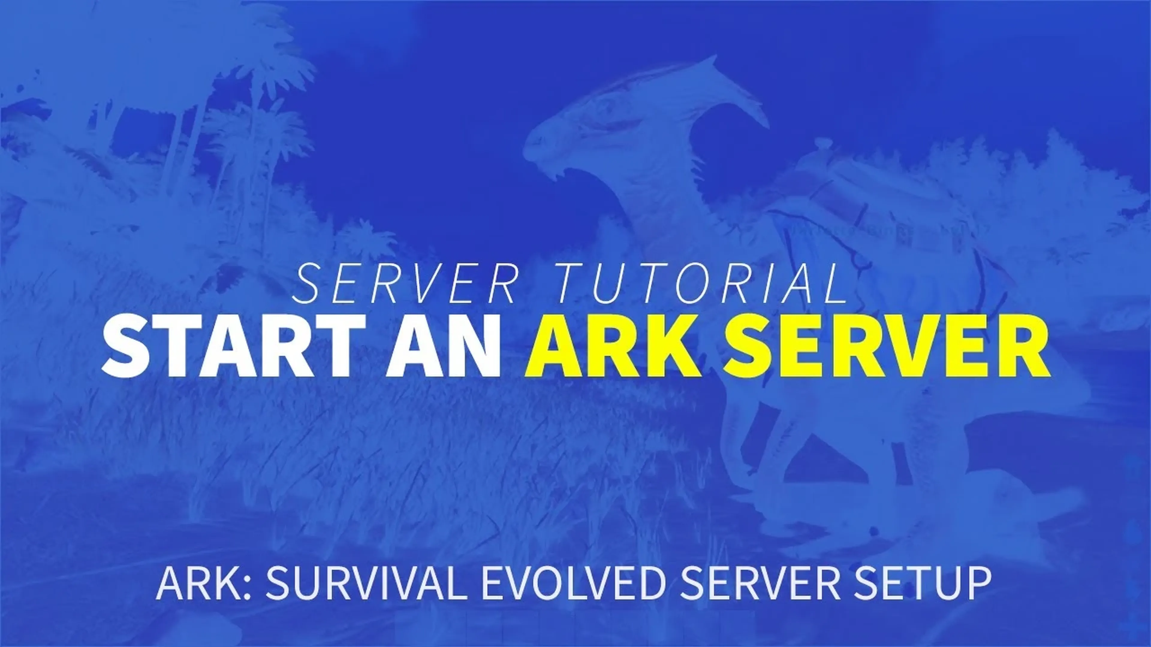 كيفية بدء خادم ARK: SE