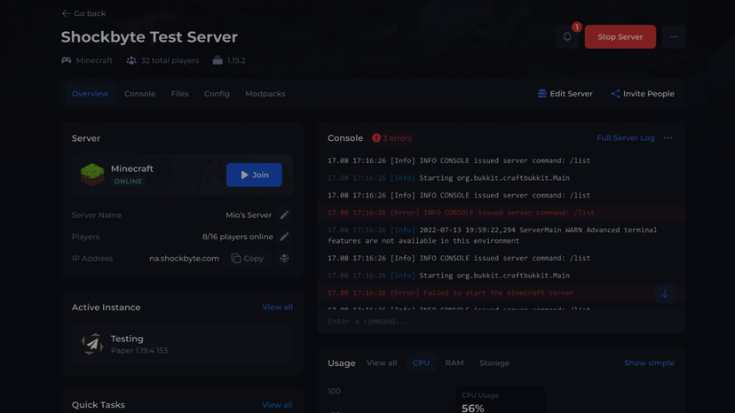 Shockbyte Control Panel Migrations - How To Login