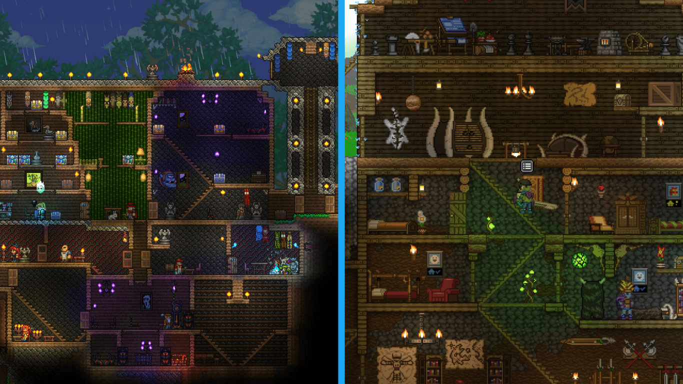 Terraria vs Starbound Comparison Server Hosting