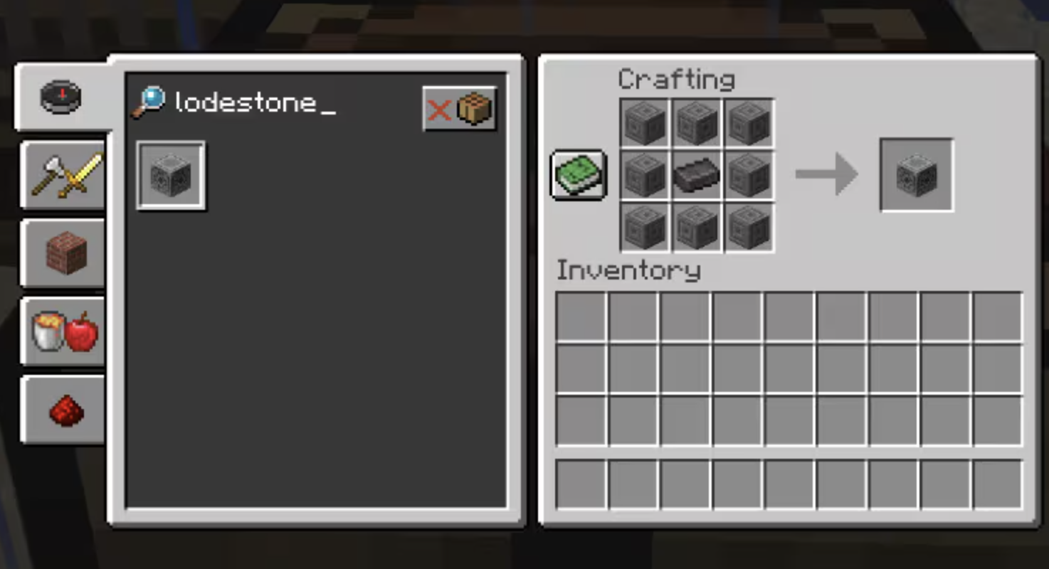 Lodestone Minecraft Crafting Recipe Shockbyte Lodestone Minecraft Crafting Recipe Shockbyte