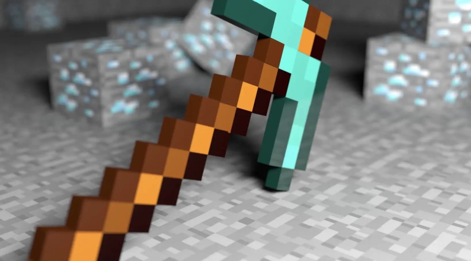 Diamond pick axe great for mining harder substances