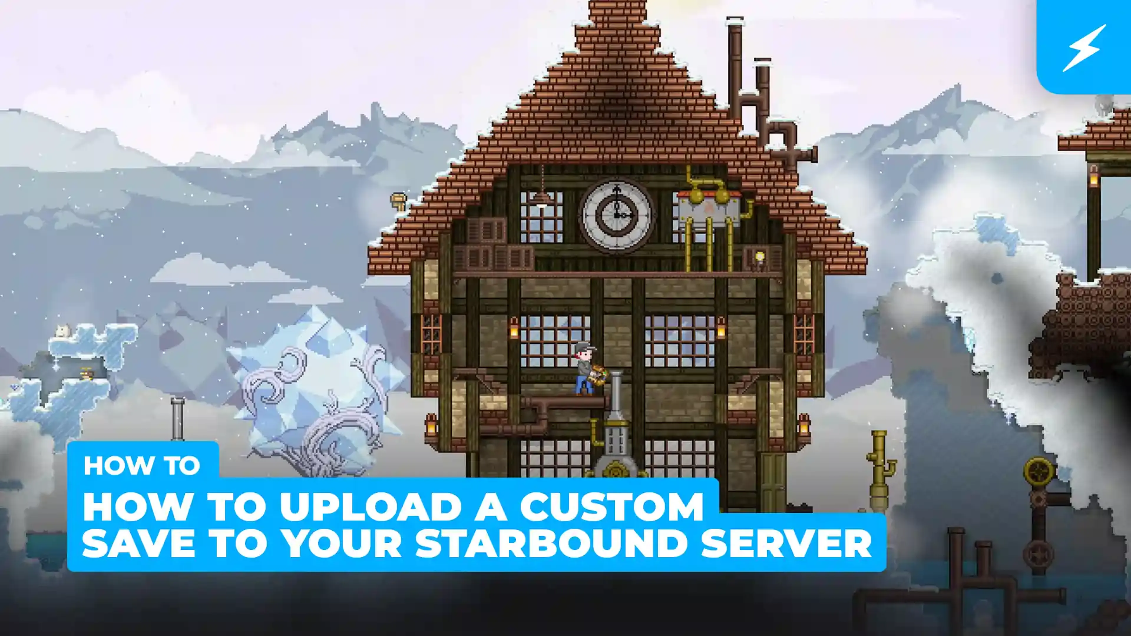 how to upload a custom save to a starbound server
