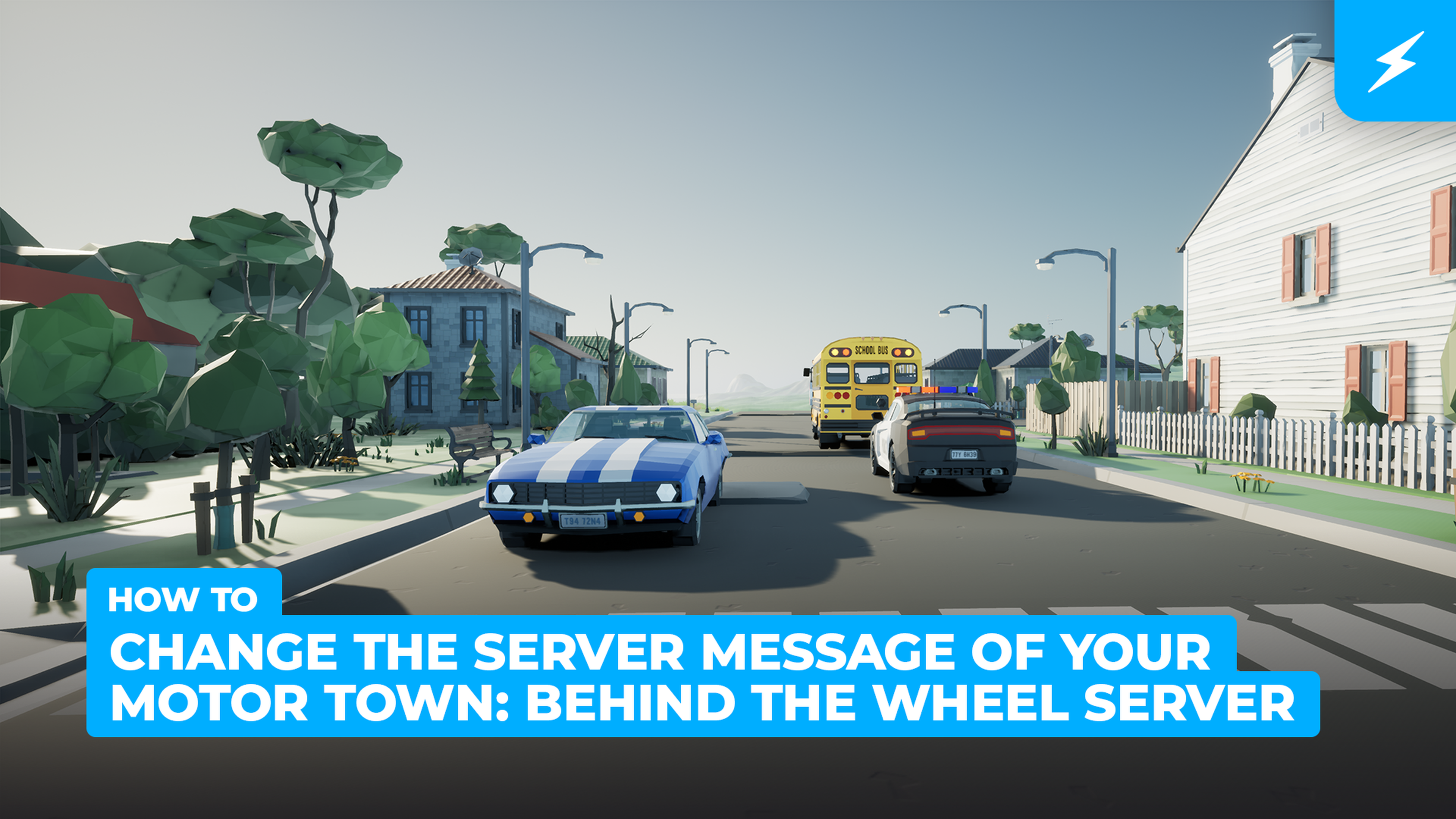 모터타운 서버 메시지 변경 방법: Behind The Wheel Server