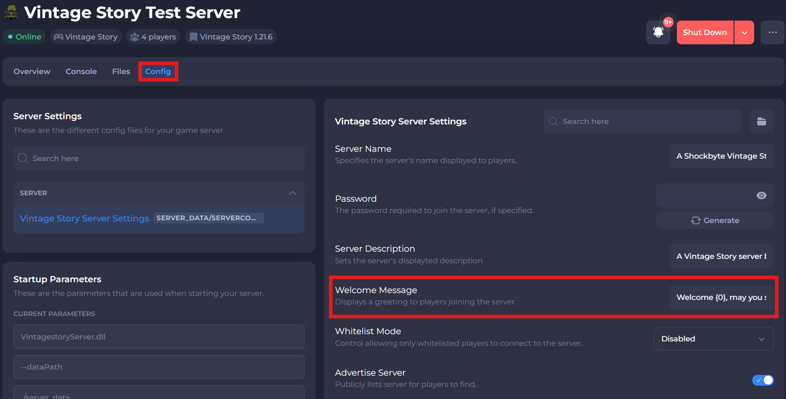 Script Welcome Server How to Set the MOTD (Welcome Message) for your Vintage Story Server ...