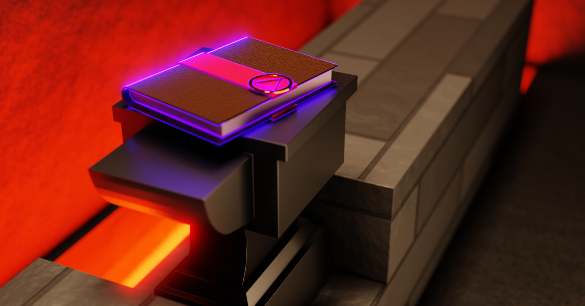 Book placed on top of an anvil