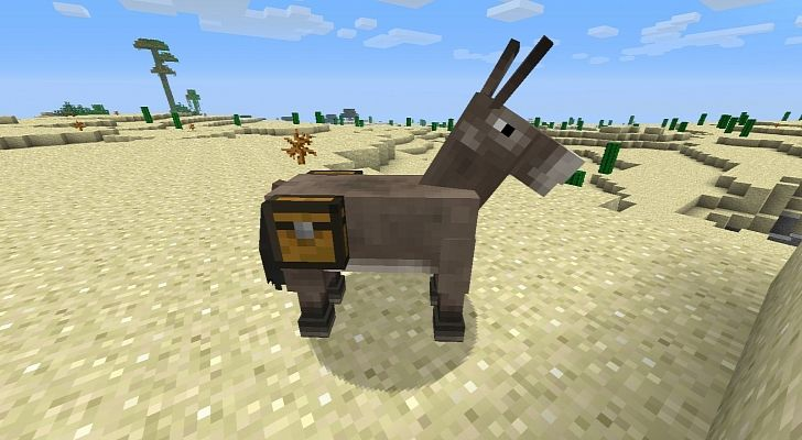 minecraft donkey with chest