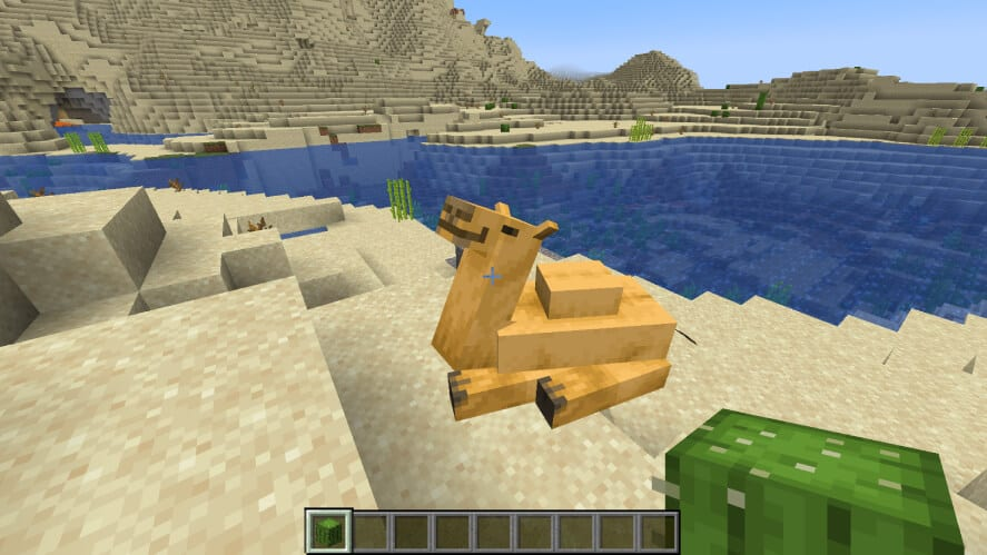 minecraft camel sitting on the ground